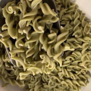 Gluténmentes zöldborsó fusilli tészta